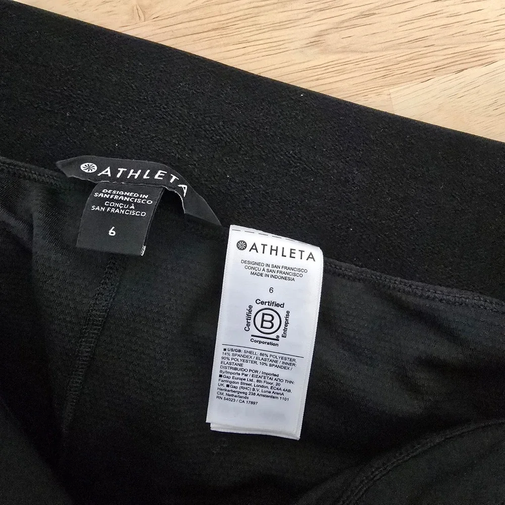 Athleta Black Brooklyn Heights High Rise Skort Golf Skirt 658451 Womens Size 6